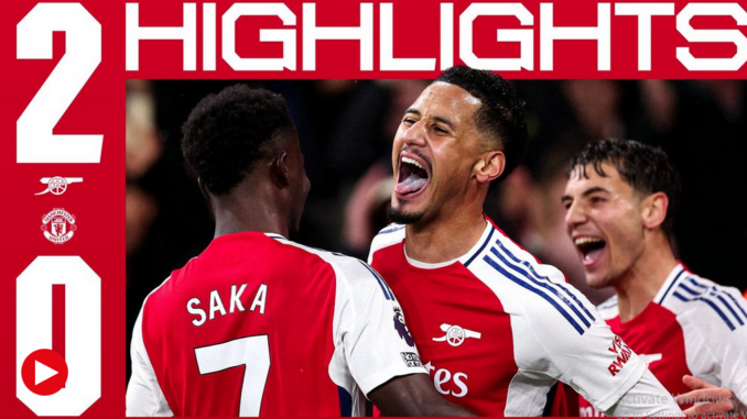 Arsenal 2-0 Manchester United: Highlights